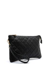 Zen Collection Quilted Crossbody Bag, Black