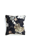 The Home Studio Floral Feather Cushion 45x45cm, Black Multi