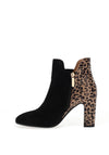 Dancing Matilda Acrobat Leopard Print Boots, Black