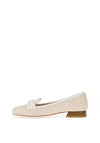 Dancing Matilda Trapeze Geo Flat Shoes, Pearl Pink