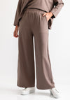 d.e.c.k by Decollage One Size Wide Leg Joggers, Taupe