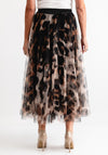 d.e.c.k by Decollage Tulle Midi Skirt, Leopard Print