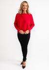 D.E.C.K By Decollage One Size Ribbed Sweater, Red