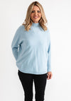 D.e.c.k by Decollage One Size Polo Neck Jumper, Sky Blue