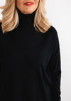 D.E.C.K By Decollage One Size Roll Neck Sweater, Black