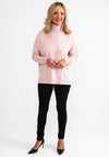 D.E.C.K By Decollage One Size Roll Neck Sweater, Pink