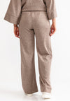 d.e.c.k by Decollage Ribbed Wide Leg Trousers, Taupe