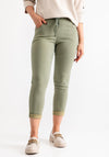 d.e.c.k by Decollage Skinny Trousers, Khaki Green