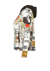 Dolcezza Abstract Print Zip Up Hoodie, Multi