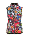 Dolcezza Floral Print Quilted Gilet, Multi