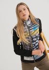 Dolcezza Abstract Print Contrast Jacket, Multi