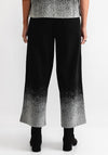 Ever Sassy Ombre Effect Wide Leg Trousers, Black