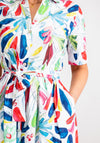 Dolcezza Tropical Trace Midi Shirt Dress, Multi