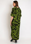 Natalia Collection One Size Print Maxi Dress, Kiwi