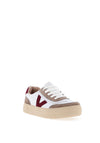 Drilleys Eighty Platform Trainers, Beige and Burgundy