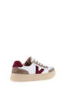 Drilleys Eighty Platform Trainers, Beige and Burgundy