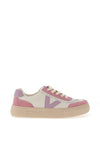 Drilleys Eighty Fleece Lined Platform Trainers, Mystic Lilac