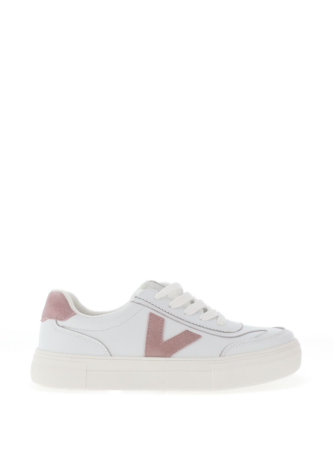 Drilleys Fleece Lined Platform Trainers, Pink Daisy - McElhinneys