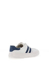 Drilleys Fifty Side Stripe Leather Trainers, White