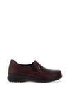 Dubarry Ember Leather Slip on Shoe, Burgundy