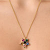 Dyrberg/Kern Lyra Star Necklace, Gold Multi