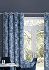 EA Design Bavaria Interlined 90”x90” Eyelet Curtains, Slate