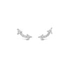 Absolute Arrow Crawler Earrings, Silver