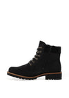 Ecco Elaina Suede Military Boots, Black