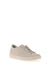 Ecco Classic Leather Laced Trainers, Grey