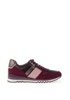 Marco Tozzi Low Wedge Trainers, Berry Combo