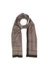 Elie Beaumont Geometric Print Scarf, Black and Beige