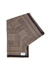 Elie Beaumont Geometric Print Scarf, Black and Beige