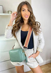 Elie Beaumont Leather Aztec Strap Crossbody Bag, Mint Green