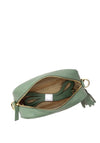 Elie Beaumont Leather Aztec Strap Crossbody Bag, Mint Green