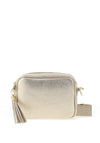 Elie Beaumont Metallic Leather Crossbody Bag, Gold