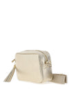 Elie Beaumont Metallic Leather Crossbody Bag, Gold