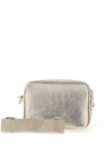 Elie Beaumont Metallic Leather Crossbody Bag, Gold