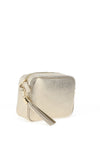 Elie Beaumont Metallic Leather Crossbody Bag, Gold