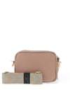 Elie Beaumont Leather Crossbody Bag, Blush Pink