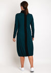 Elsewhere Flores Patch Design Jersey Midi Dress, Peacock