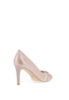 Emis Brooch Shimmer Pointed Court Shoes, Blush