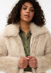 EsQualo Faux Fur Jacket, Beige