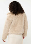 EsQualo Faux Fur Jacket, Beige