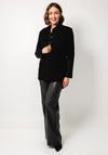 Esqualo Embellished Sleeve Blazer, Black