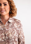 Eva Kayan Snake Skin Shirt, Wine