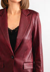 Eva Kayan Single Breasted Blazer, Wine