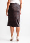 Eva Kayan Faux Leather Pencil Skirt, Brown