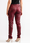 Eva Kayan Slim Leg Trousers, Wine