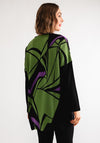 Ever Sassy Abstract Print Knit Jumper, Green