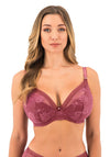 Fantasie Fusion Lace Padded Plunge Bra, Rosewood